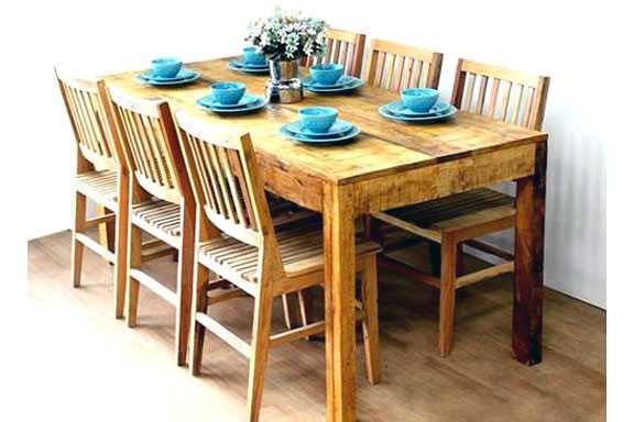 Mesa de jantar Topo natural 2